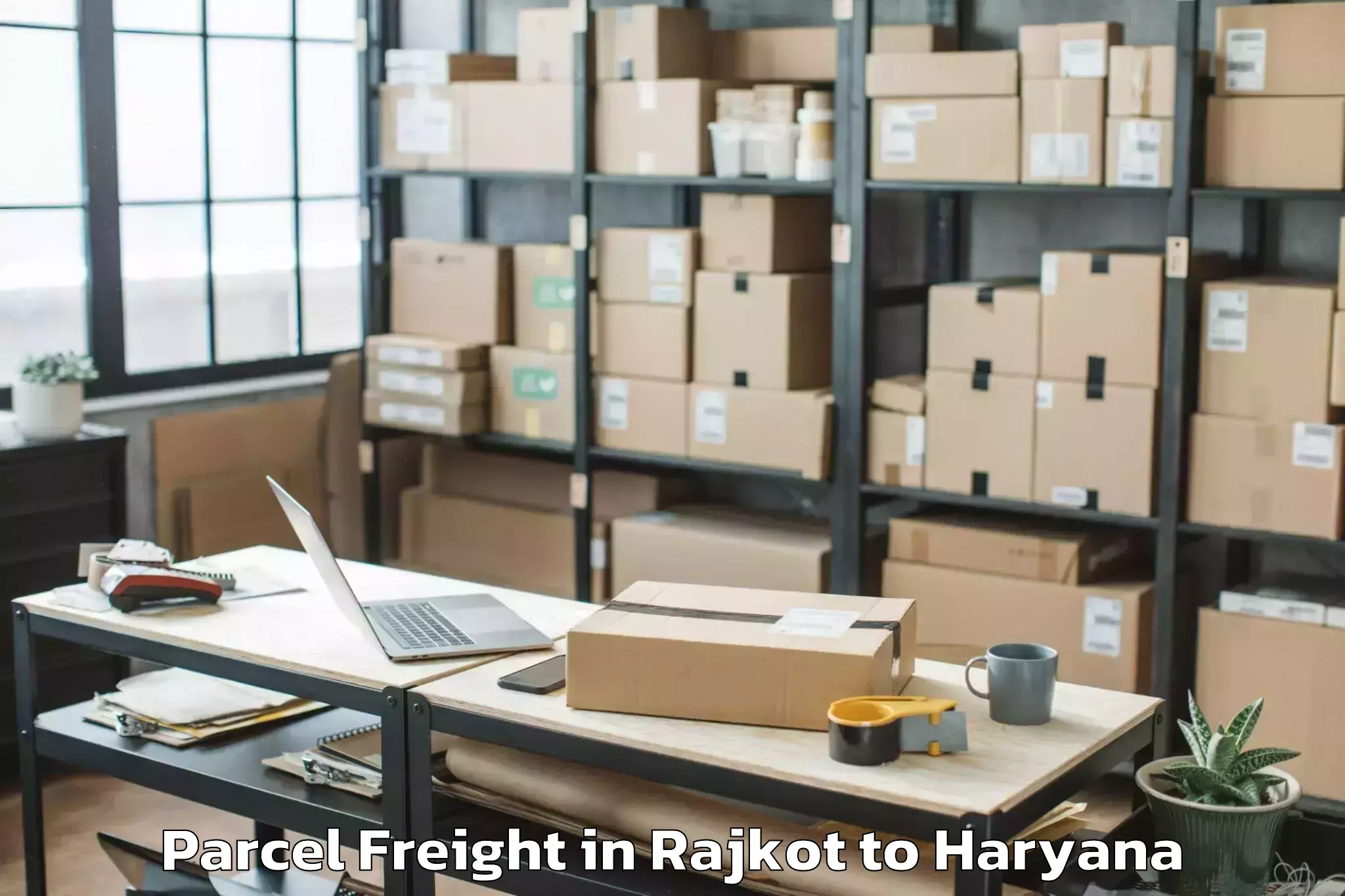 Easy Rajkot to Abhilashi University Khanpur K Parcel Freight Booking